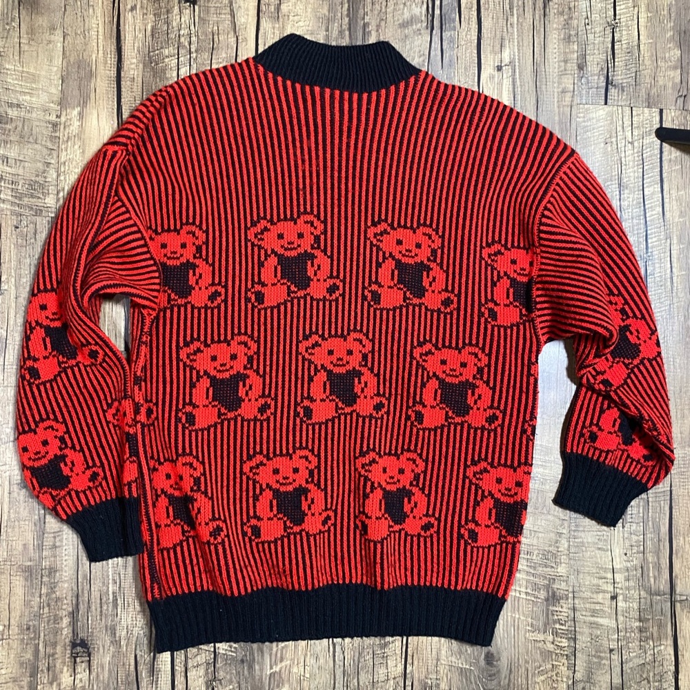 Vintage Adele Knitwear Teddy Bear Kawaii Sweater - Picture 2 of 7